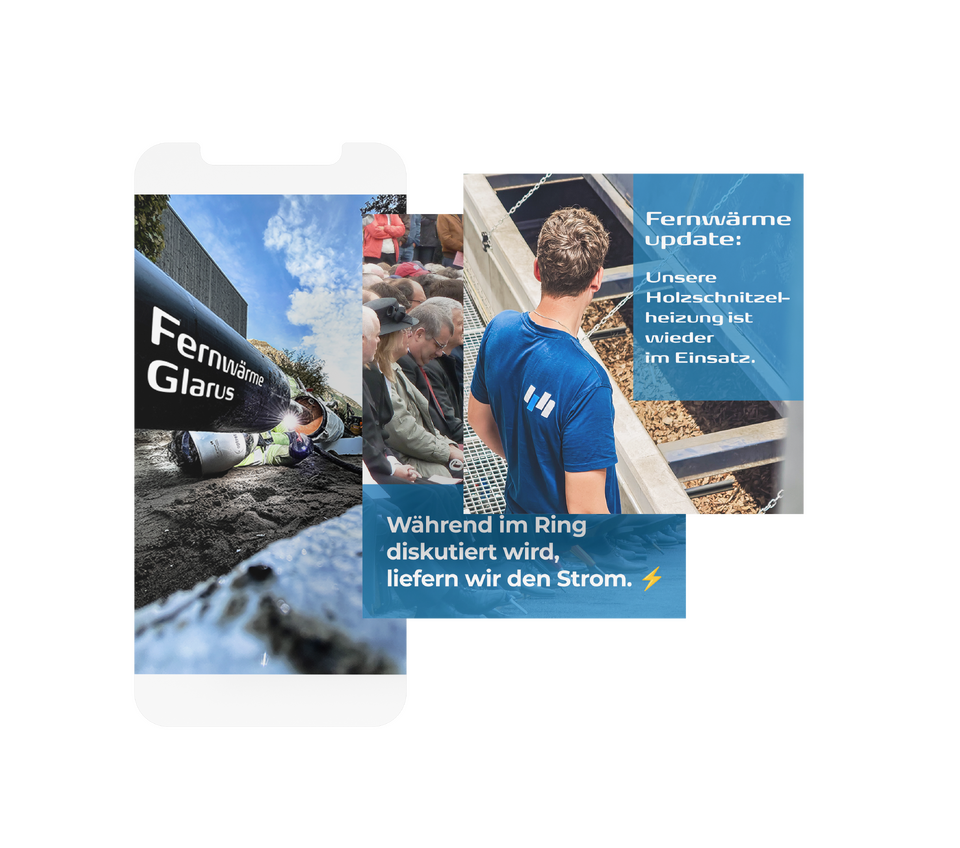 Social-Media-Beispiele der tb.glarus - regional und aktuell